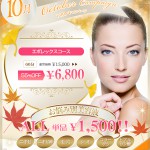 １０月のキャンペーン☆/エポレックス専門フェイシャルエステサロンは恵比寿・広尾のＣｉｅｌｐｌｅｎｄｉｒ～シエルプランディー