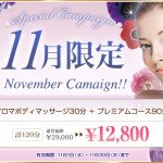 １１月のキャンペーン☆/エポレックス専門フェイシャルエステサロンは恵比寿・広尾のＣｉｅｌｐｌｅｎｄｉｒ～シエルプランディー